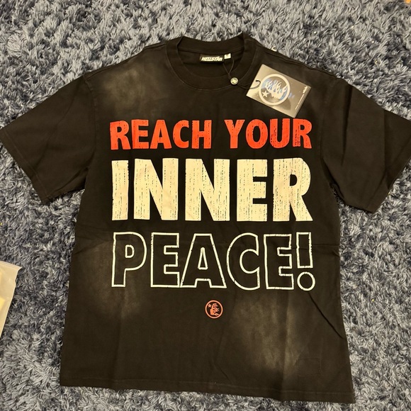 Black Graphic Tee - Reach Your Inner Peace - Picture 1 of 2